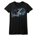 Back To The Future-Some Serious Style-Black Ladies S/S Tshirt - Coastline Mall