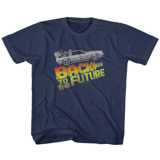 Back To The Future-8Bit To The Future-Navy Toddler-Youth S/S Tshirt - Coastline Mall