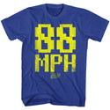 Back To The Future-88Mph-Royal Adult S/S Tshirt - Coastline Mall
