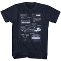 Back To The Future-Blueprint-Navy Adult S/S Tshirt - Coastline Mall