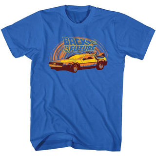 Back To The Future-Yeller-Royal Adult S/S Tshirt - Coastline Mall