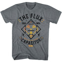 Back To The Future-Flux Streetwear-Graphite Heather Adult S/S Tshirt - Coastline Mall