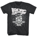Back To The Future-Vintage Delorean-Black Heather Adult S/S Tshirt - Coastline Mall