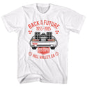 Back To The Future-Vintage Dmc Back-White Adult S/S Tshirt - Coastline Mall