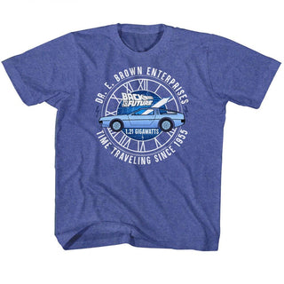 Back To The Future-Dr E Brown Enterprises-Vintage Royal Toddler-Youth S/S Tshirt - Coastline Mall