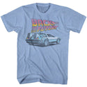 Back To The Future-Future-Light Blue Heather Adult S/S Tshirt - Coastline Mall
