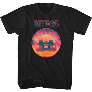 Back To The Future-Btf-35 Neon-Black Adult S/S Tshirt - Coastline Mall