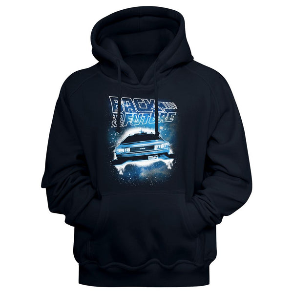 Back To The Future - Spacecar | Black L/S Pullover Adult Hoodie - Coastline Mall