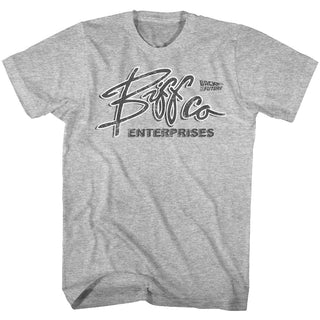 Back To The Future-Biff Co.-Gray Heather Adult S/S Tshirt - Coastline Mall