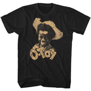 Buckwheat-Otay Straw Hat-Black Adult S/S Tshirt - Coastline Mall