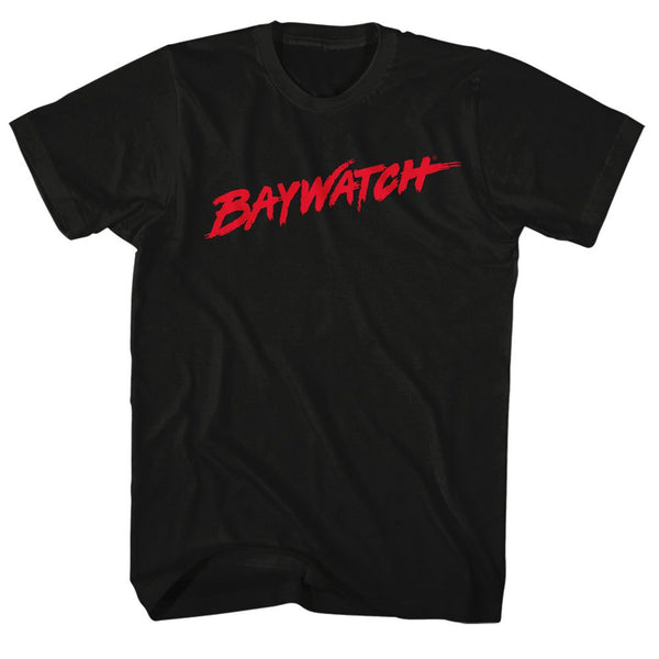 Baywatch-Logo-Black Adult S/S Tshirt - Coastline Mall