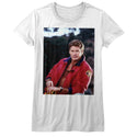 Baywatch-The Hoff-White Ladies S/S Tshirt - Coastline Mall