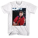 Baywatch-The Hoff-White Adult S/S Tshirt - Coastline Mall