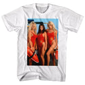 Baywatch-Girls-White Adult S/S Tshirt - Coastline Mall