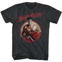 Baywatch-Serious Dave-Black Heather Adult S/S Tshirt - Coastline Mall