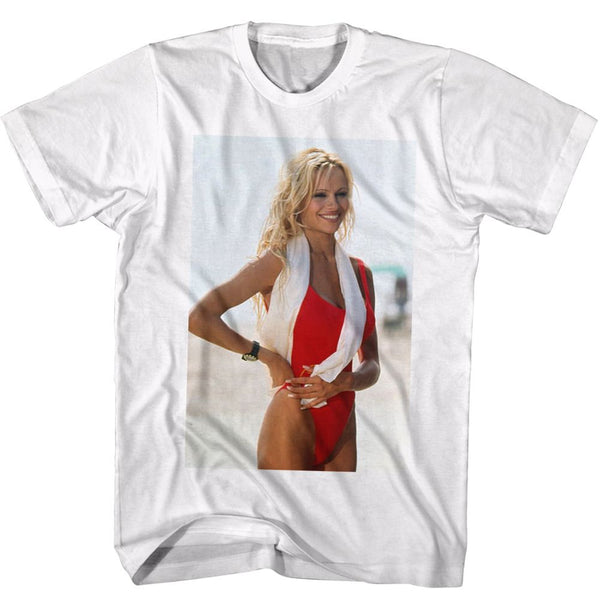 Baywatch-Always Bring A Towel-White Adult S/S Tshirt - Coastline Mall