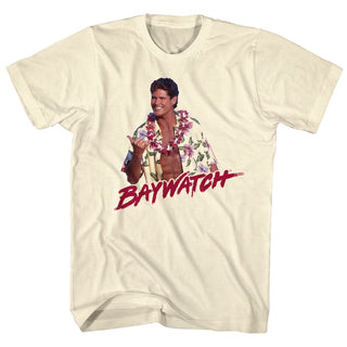 Baywatch-Righteous-Natural Adult S/S Tshirt - Coastline Mall