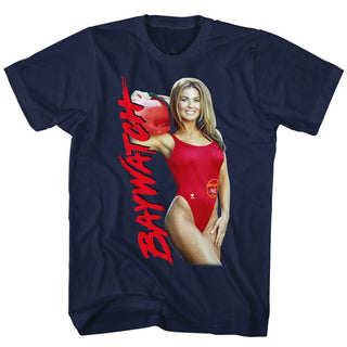 Baywatch-Electra-Fying-Navy Adult S/S Tshirt - Coastline Mall