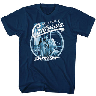 Baywatch-Calibay-Navy Adult S/S Tshirt - Coastline Mall