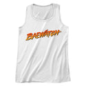 Baywatch - Baewatch Logo White Adult Tank Top T-Shirt tee - Coastline Mall