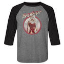 Baywatch-Vintage-Premium Heather/Vintage Black Adult 3/4 Sleeve Raglan - Coastline Mall