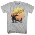 Baywatch-Cracked Up-Gray Heather Adult S/S Tshirt - Coastline Mall