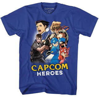 Capcom - Cartoonmash | Royal S/S Adult T-Shirt - Coastline Mall