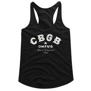 Cbgb-Logo-Black Ladies Racerback - Coastline Mall