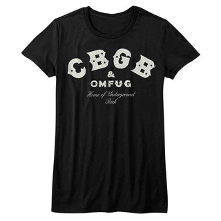 Cbgb-Logo-Black Ladies S/S Tshirt - Coastline Mall