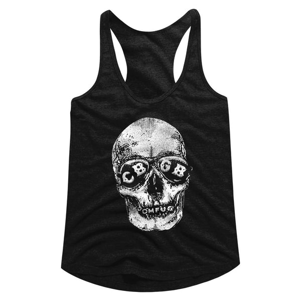 Cbgb-Skeleton-Black Ladies Racerback - Coastline Mall