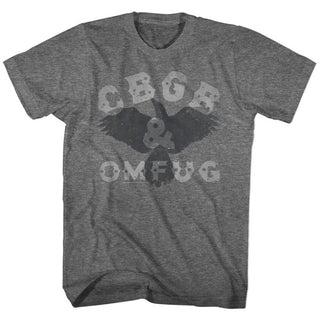 Cbgb-Crow-Graphite Heather Adult S/S Tshirt - Coastline Mall