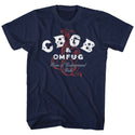 Cbgb-Snakes-Navy Adult S/S Tshirt - Coastline Mall