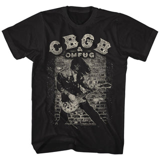 Cbgb-Guitar-Black Adult S/S Tshirt - Coastline Mall