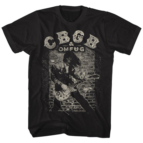 Cbgb-Guitar-Black Adult S/S Tshirt - Coastline Mall