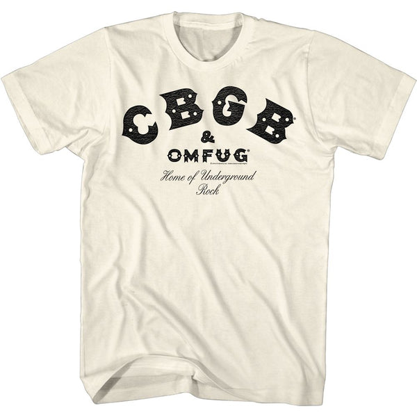 Cbgb-Cbgb Black-Natural Adult S/S Tshirt - Coastline Mall