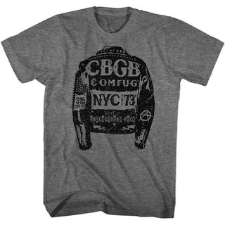 Cbgb-Jacket-Graphite Heather Adult S/S Tshirt - Coastline Mall