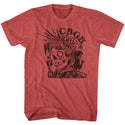 Cbgb-Nyc Since '73-Red Heather Adult S/S Tshirt - Coastline Mall