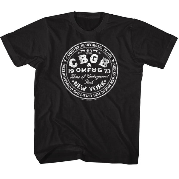 Cbgb-Cbgbcircle-Black Toddler-Youth S/S Tshirt - Coastline Mall