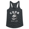 Cbgb-Dead Mohawk-Dark Gray Heather Ladies Racerback - Coastline Mall