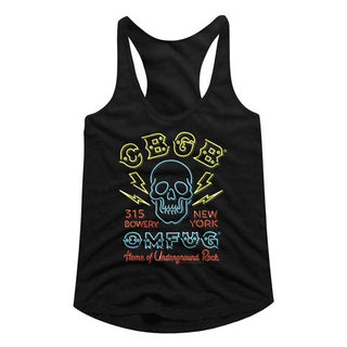 Cbgb-Neon Sign-Black Ladies Racerback - Coastline Mall