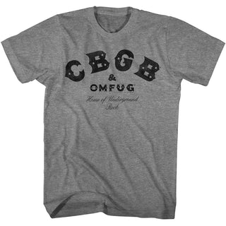 CBGB - Logo Revisited | Graphite Heather S/S Adult T-Shirt | Shirts & Tops - Coastline Mall