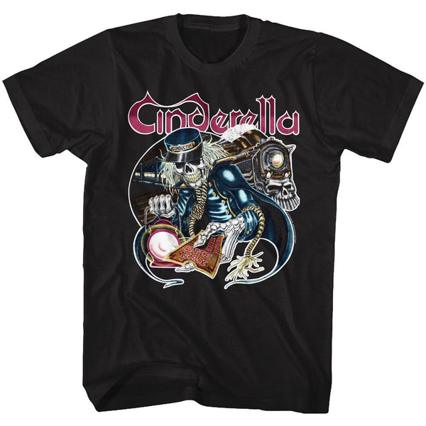 Cinderella-One Way-Black Adult S/S Tshirt - Coastline Mall