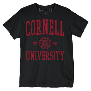 CORNELL-Single Color Emblem Men's T-Shirt | Clothing, Shoes & Accessories:Adult Unisex Clothing:T-Shirts - Coastline Mall
