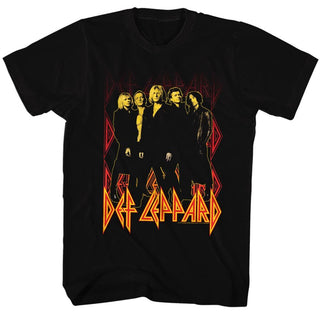 Def Leppard-Onfire-Black Adult S/S Tshirt - Clothing, Shoes & Accessories:Men's Clothing:T-Shirts - Coastline Mall