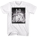 Def Leppard-Finale Box-White Adult S/S Tshirt - Clothing, Shoes & Accessories:Men's Clothing:T-Shirts - Coastline Mall