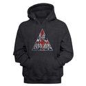 Def Leppard - Brit Logo | Charcoal Heather L/S Pullover Adult Hoodie - Coastline Mall