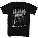 Def Leppard-Hysteria Tour-Black Adult S/S Tshirt - Coastline Mall