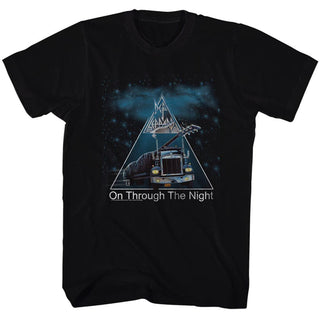 Def Leppard-On Through The Night-Black Adult S/S Tshirt - Coastline Mall