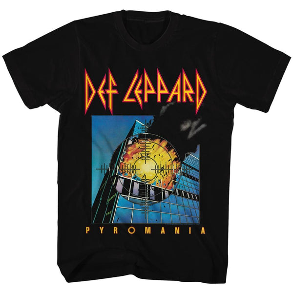 Def Leppard-Pyromania-Black Adult S/S Tshirt - Coastline Mall