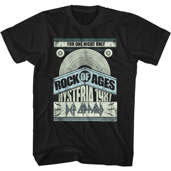 Def Leppard-For One Night Only-Black Adult S/S Tshirt - Coastline Mall